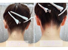 オカオソリ(Okaosori)/うなじ襟足ビフォー・アフター♪