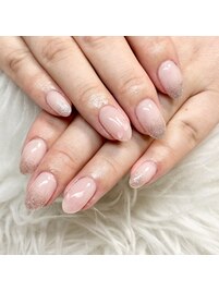 埋め込み桜ネイル