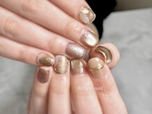 リライトネイル(Relight nail)/ブラウン×ニュアンス