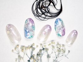 紫陽花ネイル