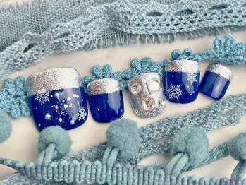 ネイルサロン&スクール ジーナ(GINA)/雪の結晶ネイル