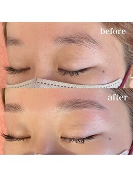 アロナ ネイルサロン アンド スクール(alona)/眉癖を整えて扱いやすい眉に！