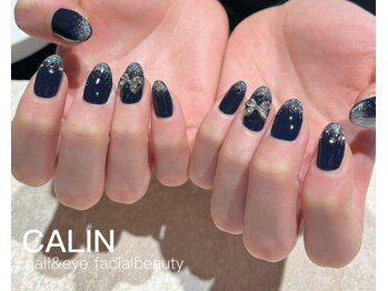 カラン 焼津店(CALIN)/ネイビー×オーロラシルバー