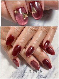 W-564 ボルドーマグネットネイル