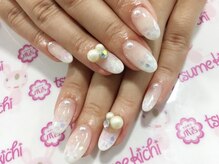 ネイルサロン 爪吉/旬なコットンパールを添えて♪