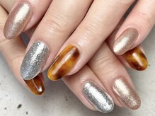 ヘアーアンドネイル ルシア(Hair&Nail Lucia)/ワンカラー×べっ甲ネイル！