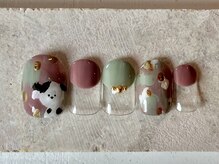 カラ ネイル 中津店(calla nail)/ゆるふわワンちゃん