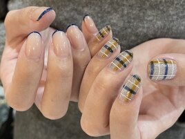 チェックネイル