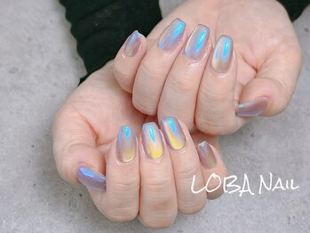 ローバ(LOBA)/オーロラミラーネイル