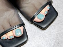 ルナ(LuNa)/フットネイル/ブルーフラッシュ