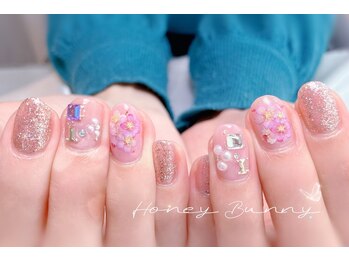 ハニーバニー(HoneyBunny)/春詰め込みネイル