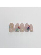 エトワール 大垣店(Etoile)/カラフルなシェルネイル