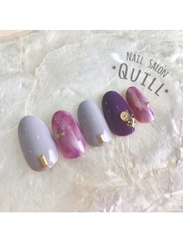 ネイルサロン クイル(QUILL)/10月★紫★2