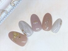 アルセア 上野御徒町店(Alcea)/ニュアンス　フラワーネイル