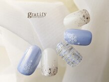 グラティフィー(gratify)/冬のツイードネイル