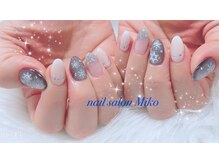 ミコ(Miko)/雪の結晶　マグネットネイル