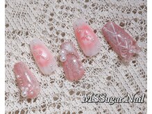ミスシュガーネイル(MS Sugar Nail)/チーク×フラワーネイル