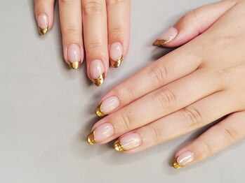 ケー フレーバー ネイル(K flavor nail)/ミラーフレンチネイル