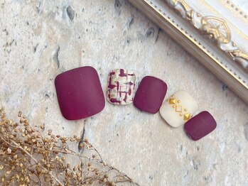 ネイルサロン&スクール ジーナ(GINA)/ツイードマットネイル