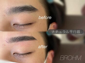 ブローム 目黒店(BROHM)/似合わせナチュラル平行眉