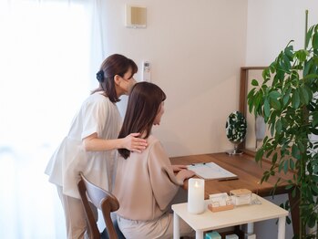 ミモザ 佐野(mimosa)/鏡を見て確認します