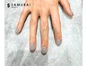 【グレーネイル】爽やかな印象のお洒落なメンズネイル¥5,500【ご新規様限定】