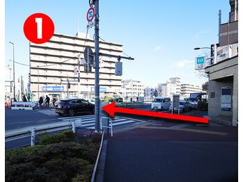 みけ整骨院/平和台駅からの道順(1)