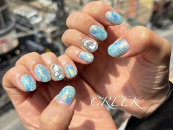 クリーク(CREEK)/マーブルマリンブルーニュアンス