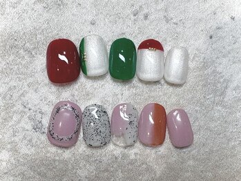 くすみピンク/春/ハートホロ