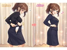 美活くらぶの雰囲気（祝　3ヶ月でここまで変わる。施術は10回です。10キロ減　達成！）