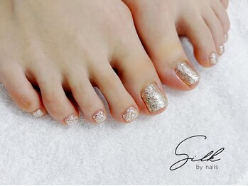 シルク バイ ネイルズ(Silk by nails)の写真/忙しい方に◎60分で叶う時短フットネイル