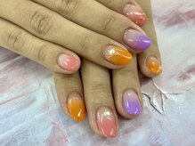 ディーネイル 四条烏丸(D-nail)/【春井】カラフルグラデーション