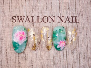 スワロンネイル(SWALLON NAIL)/梅雨ネイル