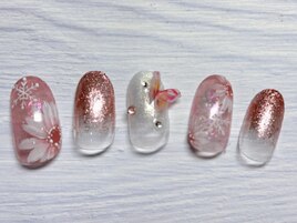 ☆雪の結晶ネイル