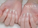 マグネット×ビジューネイル