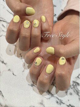 ☆パステルイエロー春色ネイル☆