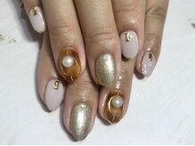 クロエ(chloe)/べっ甲ネイル