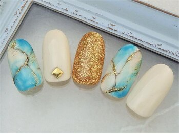 ネイルズガッシュ 武蔵小山店(NAILsGUSH)/ニュアンス大理石♪