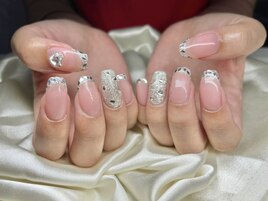 ガラスフレンチ☆韓国ネイル