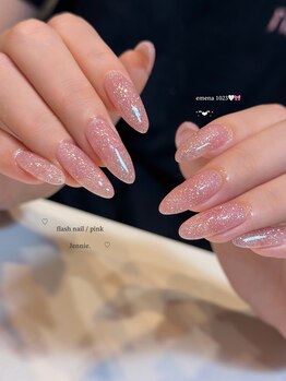ジェニーミヤザキ(Jennie,miyazaki)/pink flash nail.
