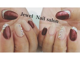 ラメ&ストーンネイル