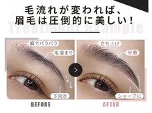 眉毛で、今まで感じた事のない感動を！今、やりたい眉毛No.1 ハリウッドアイブロウ【HBL￥5000~】