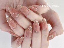 ビジュー(Bijou)/うる艶ゴールドミラーネイル