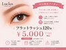 平日限定!フラットラッシュ120本¥5000オフ込み
