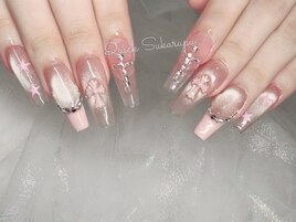 ピンククロスネイル