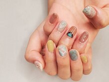 ケー フレーバー ネイル(K flavor nail)/ボヘミアンネイル　タイルネイル