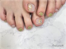 バランス 泉中央店(balance)/シェルデザイン♪フットネイル