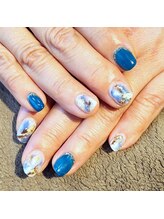 サヴァ アイラッシュアンドネイル(sava)/【タイダイ】ブルーグリーン