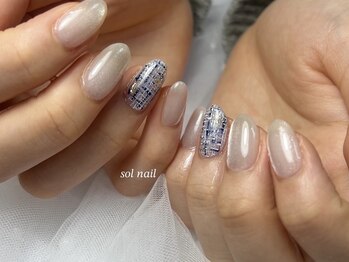 ソルネイル(sol nail)/★春ツイード★