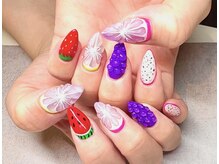 パープルの爪屋/フルーツネイル♪スタッフネイル